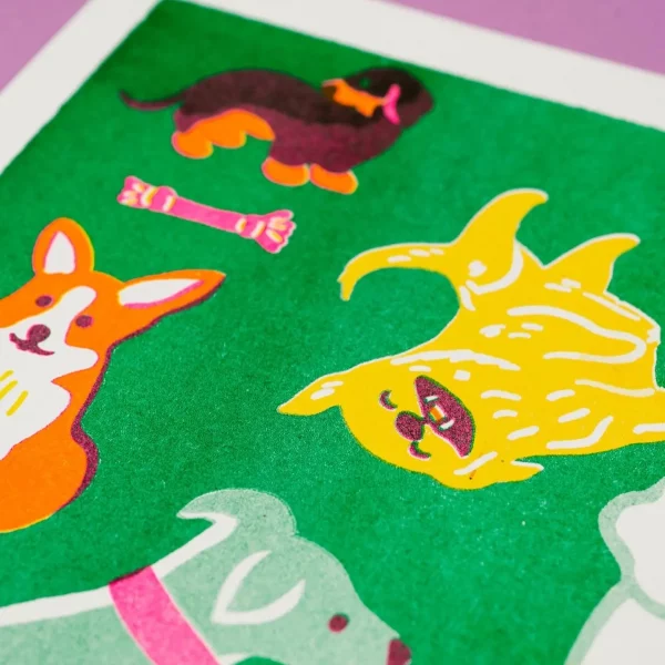 Print A3 Perros de Naomi Wilkinson Illustration - Imagen 3