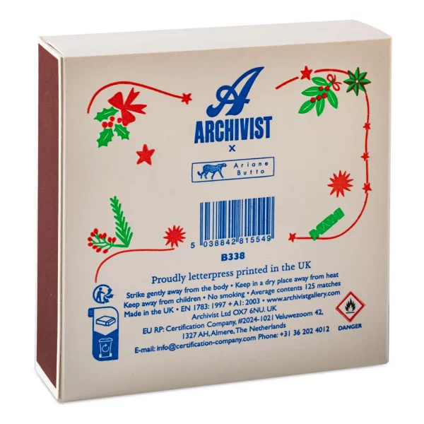 Caja de Cerillas Perro Festivo navideño de Arianne Butto - Imagen 3