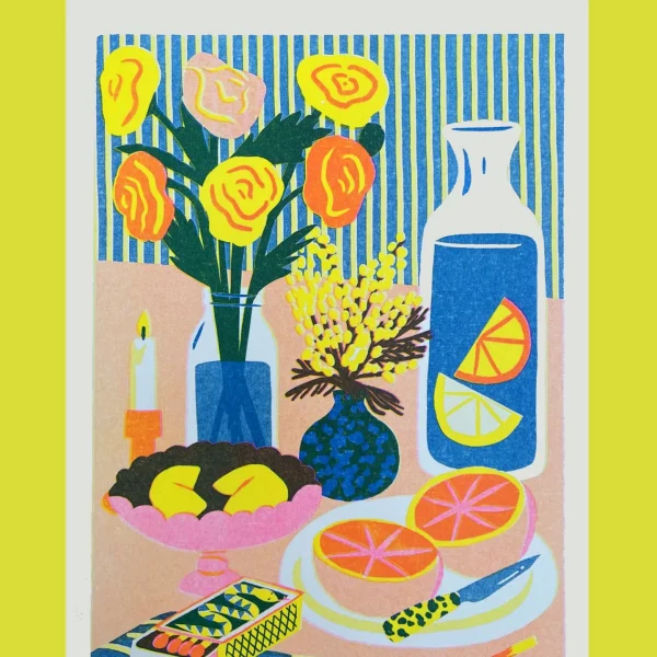 Print A5 Naturaleza muerta 1 de Naomi Wilkinson Illustration