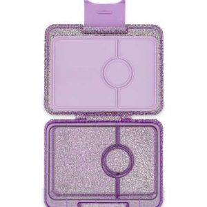 Alternative view of Fiambrera 3 secciones - Twinkle Glitter Purple de Yumbox