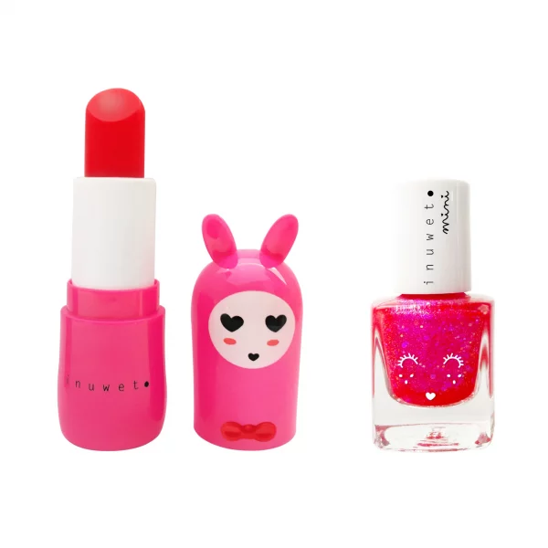 Set labial + pintauñas Cereza y fresa de Inuwet - Imagen 6