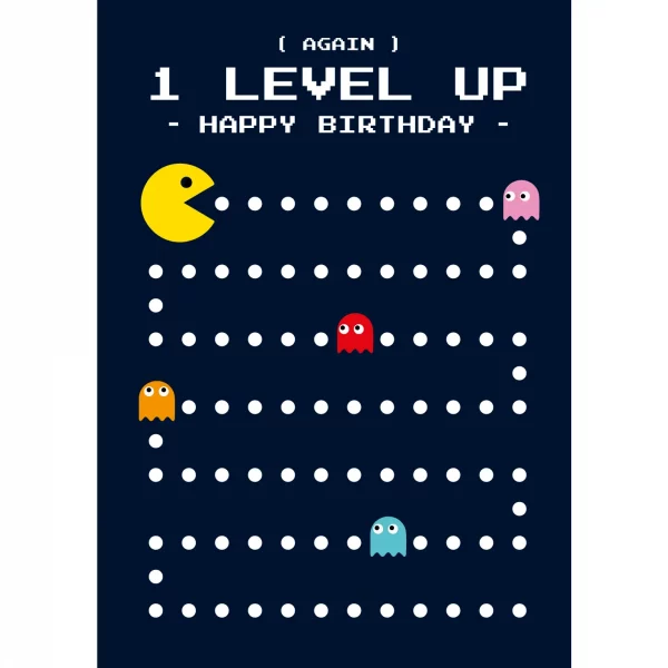 Postal cumpleaños Pac Man