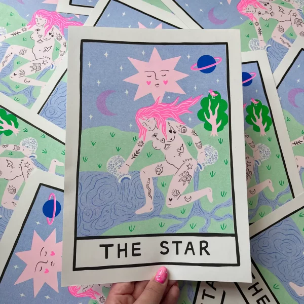 Print A4 The Star Tarot de Amy Hastings