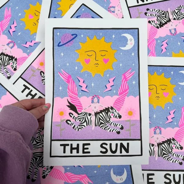 Print A4 The Sun Tarot de Amy Hastings