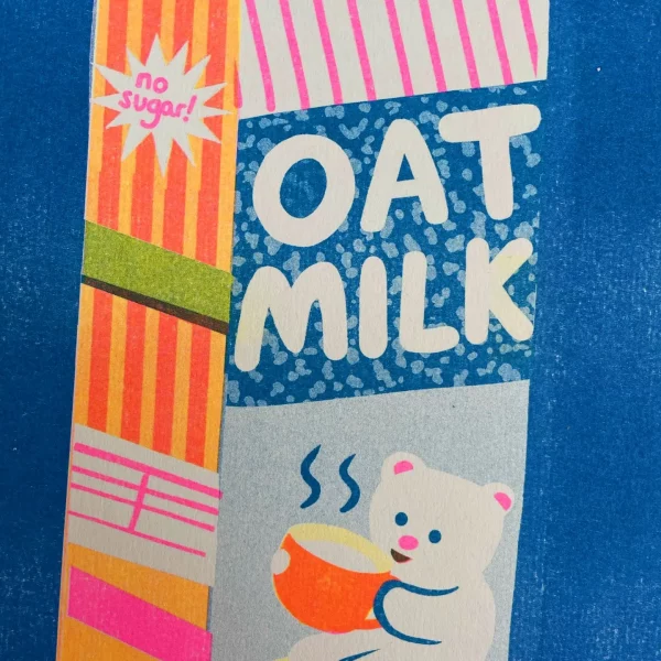 Print A4 Oat milk de Naomi Wilkinson Illustration - Imagen 2