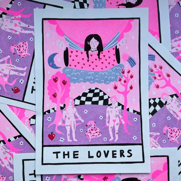 Print A4 The Lovers Tarot de Amy Hastings