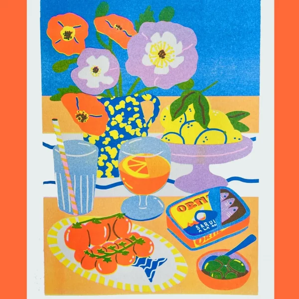 Print A4 Naturaleza muerta 3 de Naomi Wilkinson Illustration