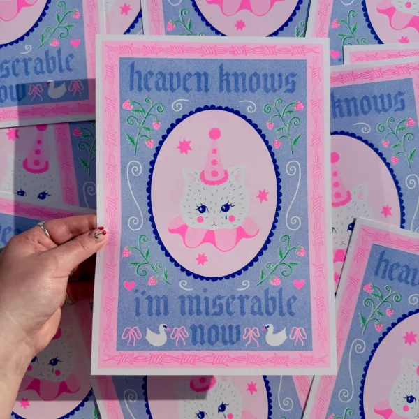 Print A4 Heaven Knows I’m Miserable Now de Amy Hastings