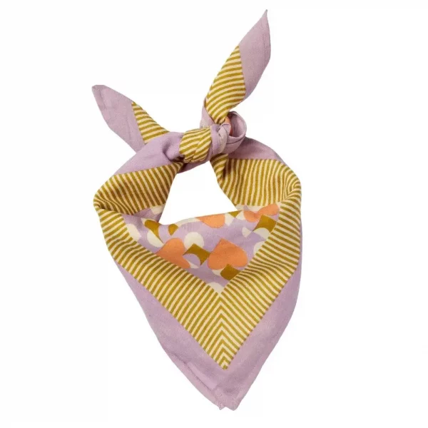 Bandana Love My Mauve Heart de Bonheur du Jour