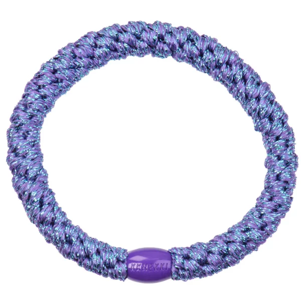 Goma del pelo Kknekki Purple Blue Glitter