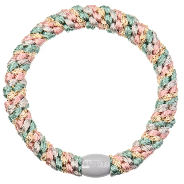 Goma del pelo Kknekki Mix Faded Green Pink Glitter