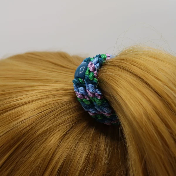 Goma del pelo Kknekki Mix Green Petrol Velvet - Imagen 2