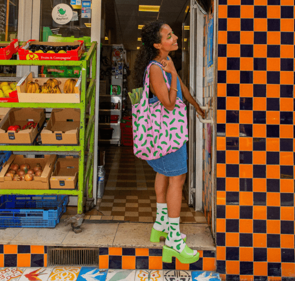 Bolsa Shopper Pepinillos de Coucou Suzette - Imagen 2