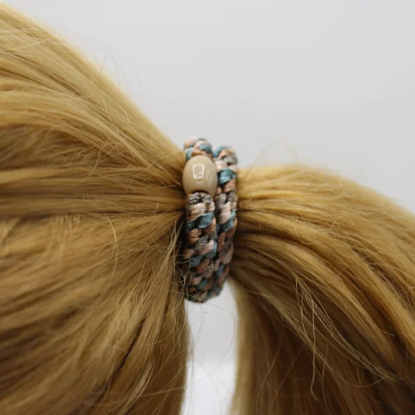 Goma del pelo Kknekki Mix Teal-Nougat - Imagen 2