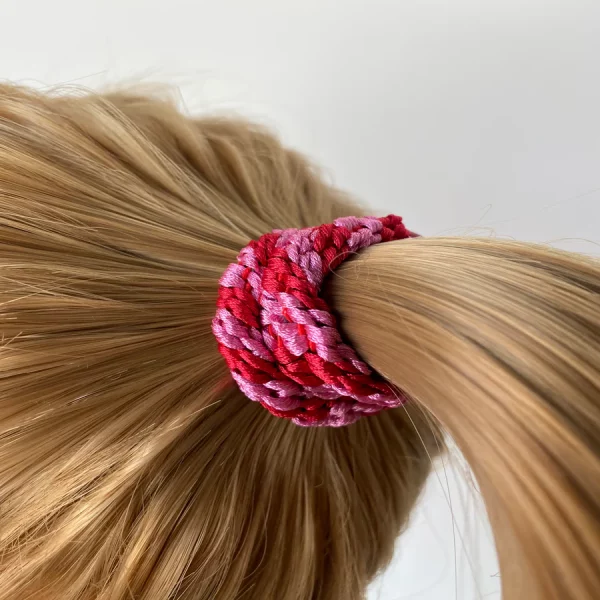 Goma del pelo Kknekki Red bubblegum Stripe - Imagen 2