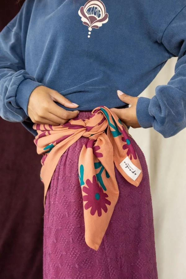 Foulard Grande Latika Rita Rust de Apaches - Imagen 3