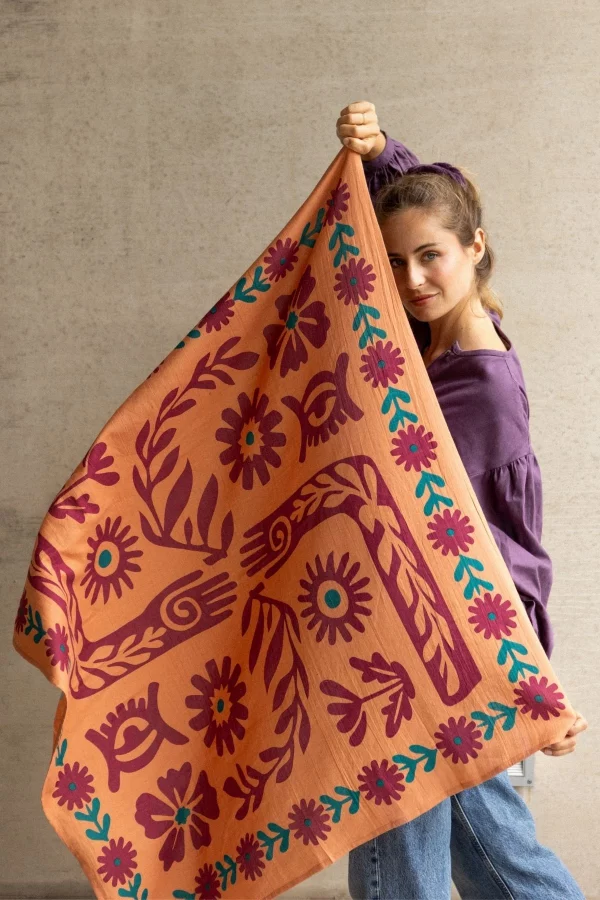 Foulard Grande Latika Rita Rust de Apaches - Imagen 2