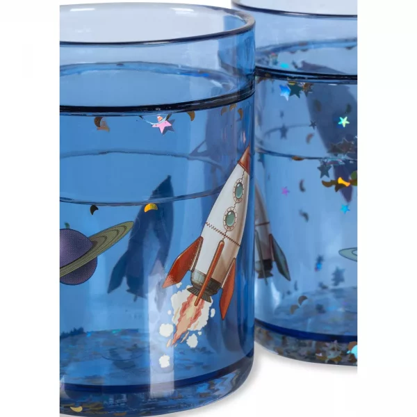 Set de 2 vasos Glitter Rock it Rocket de Konges Sløjd - Imagen 2