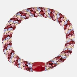 Goma del pelo Kknekki Mix Lavender- Bordeaux glitter