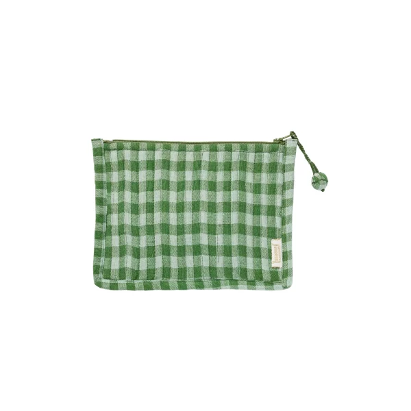Neceser Pochette Vichy Vert de Bonheur du Jour