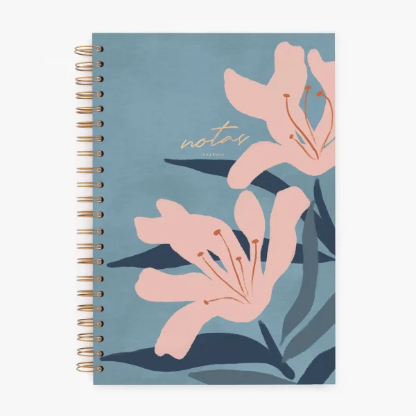 Cuaderno grande Blue bloom de Charuca