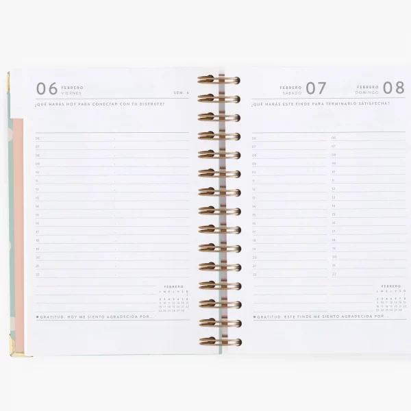 Agenda diaria 2026 Mint Mediana de Cachura - Imagen 5