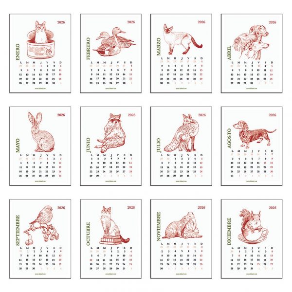 Calendario de Mesa 2026 de Lalauri - Imagen 3