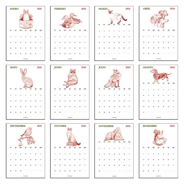 Calendario Notas 2026 de Lalauri - Imagen 3
