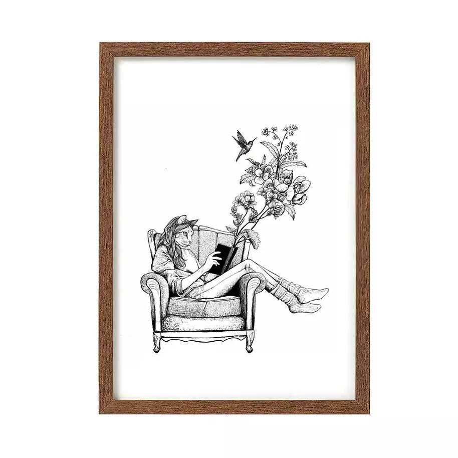 Print A5 Reading de Lalauri