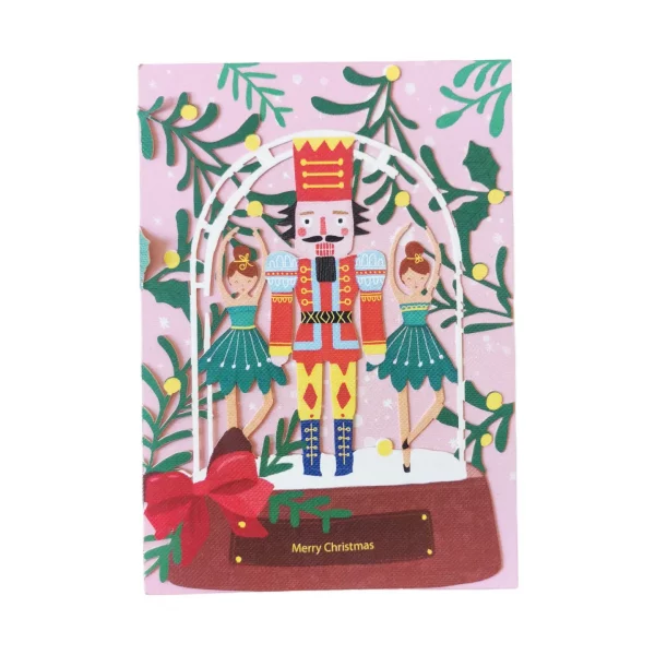 Postal Troquelada Navidad Cascanueces de Alljoy Design