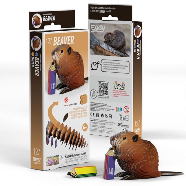 Puzle 3D Beaver de Eugy Dodoland - Imagen 5