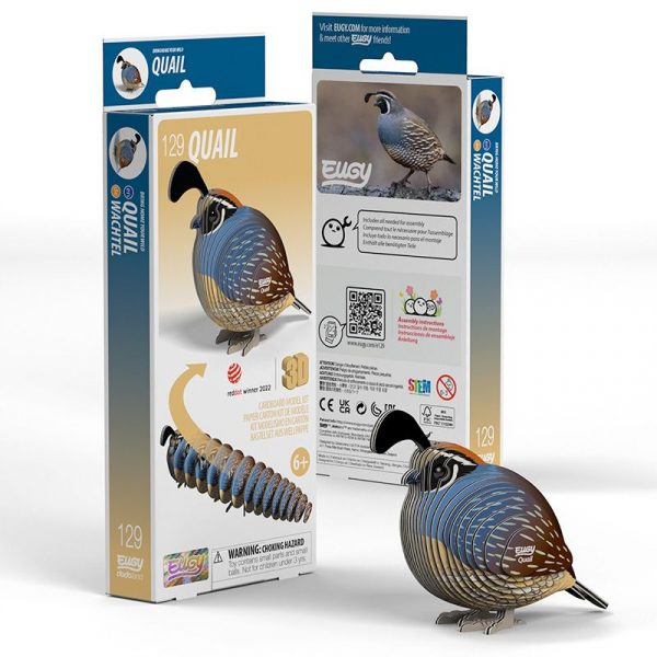 Puzle 3D Quail de Eugy Dodoland - Imagen 3