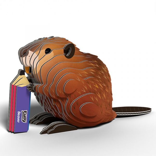 Puzle 3D Beaver de Eugy Dodoland