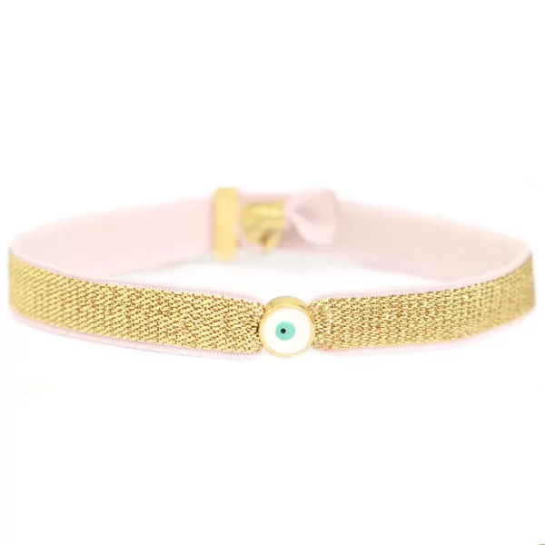 Brazalete para tobillo dorado Eye