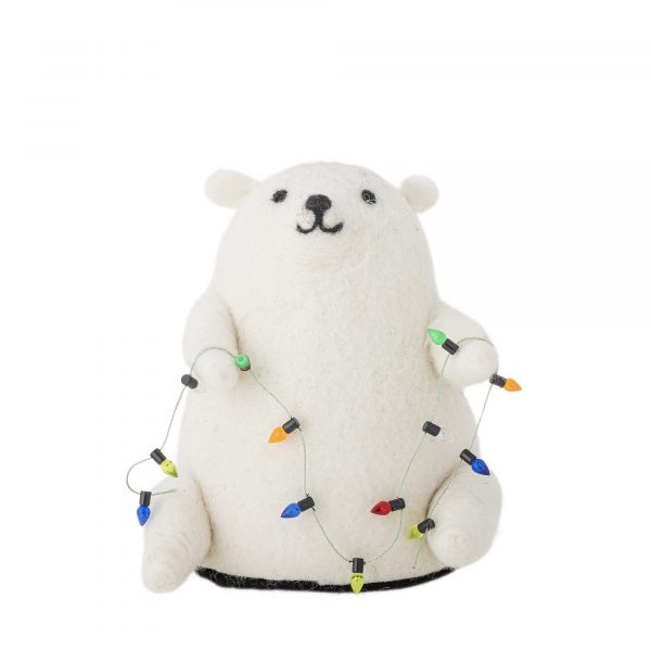 Adorno luminoso Oso Polar de Bloomingville
