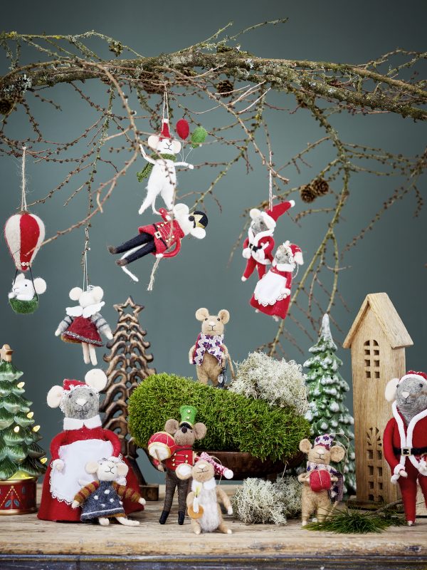 Adorno Ratón Navidad Globos de Bloomingville - Imagen 5