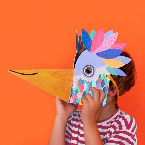 Juego Activity Be Wild! Bird mask con stickers de Londji - Imagen 5