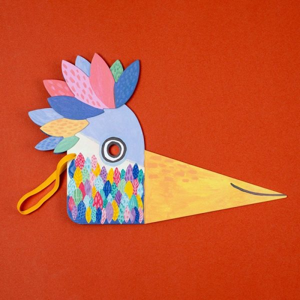 Juego Activity Be Wild! Bird mask con stickers de Londji - Imagen 7