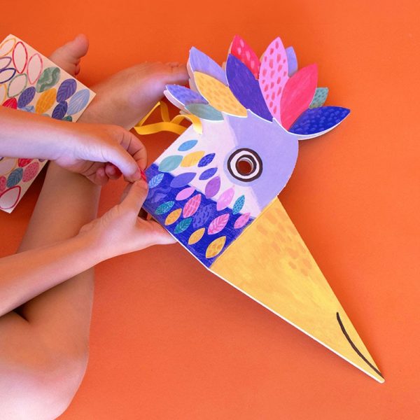 Juego Activity Be Wild! Bird mask con stickers de Londji - Imagen 4