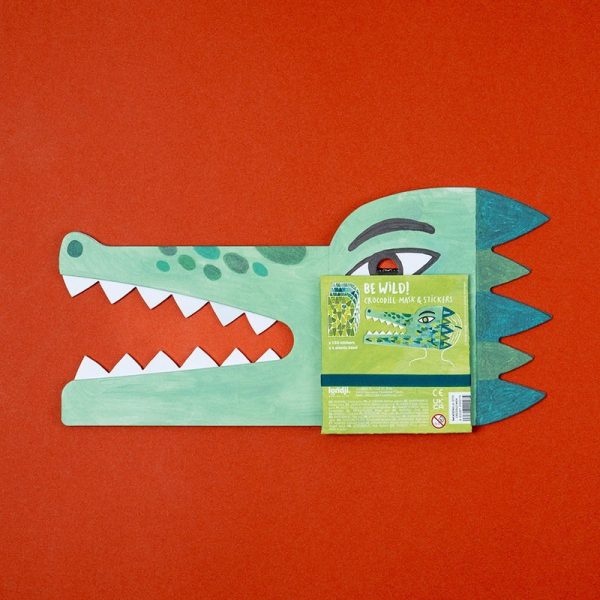 Juego Activity Be Wild! Cocodrile mask con stickers de Londji - Imagen 5