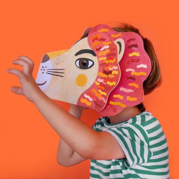 Juego Activity Be Wild! Lion mask con stickers de Londji - Imagen 7