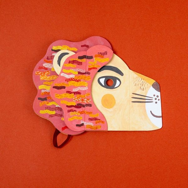 Juego Activity Be Wild! Lion mask con stickers de Londji - Imagen 6