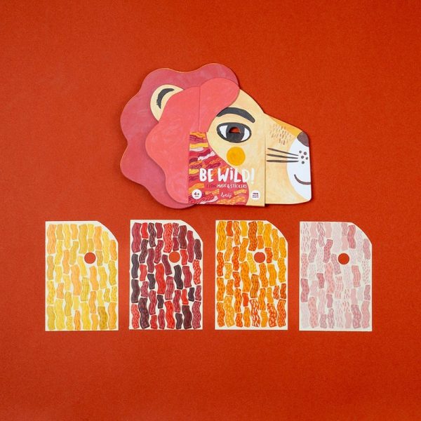 Juego Activity Be Wild! Lion mask con stickers de Londji - Imagen 5