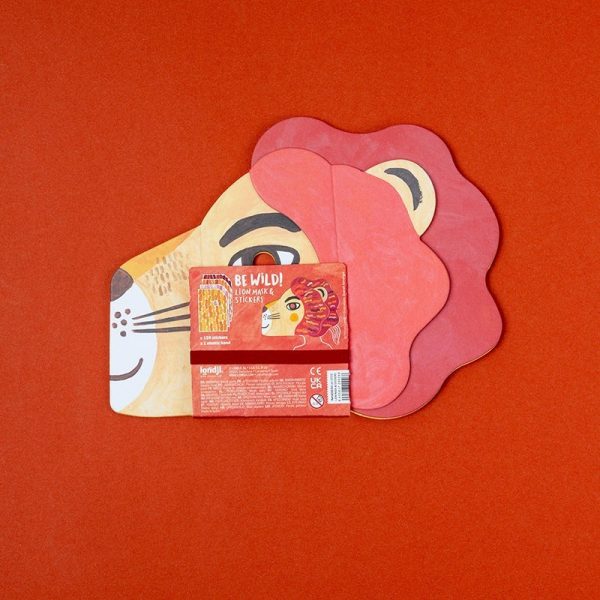 Juego Activity Be Wild! Lion mask con stickers de Londji - Imagen 4