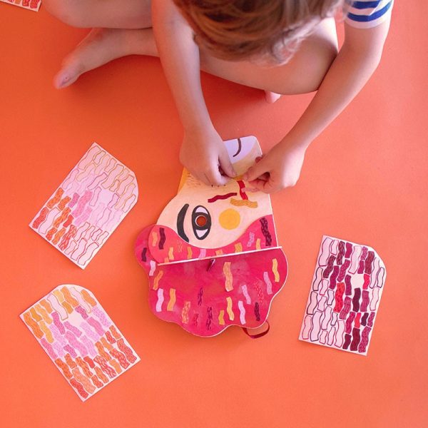 Juego Activity Be Wild! Lion mask con stickers de Londji - Imagen 3