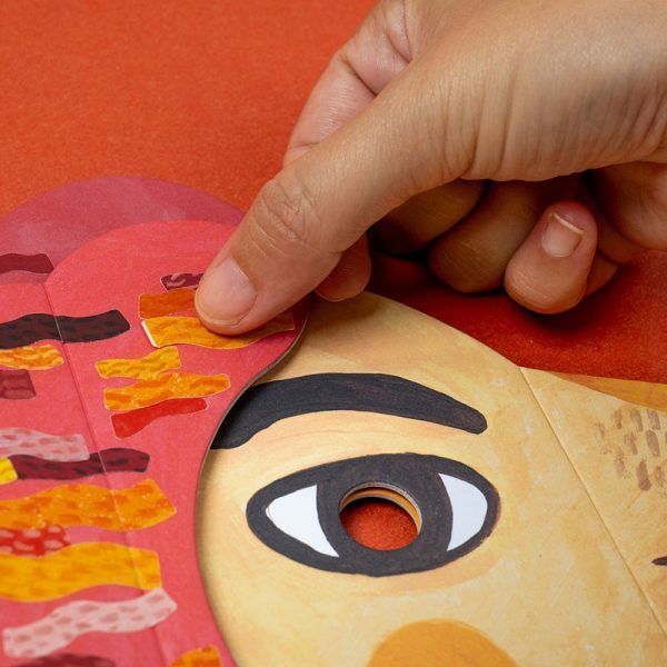 Juego Activity Be Wild! Lion mask con stickers de Londji - Imagen 2