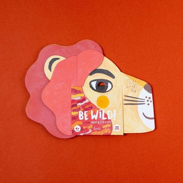 Juego Activity Be Wild! Lion mask con stickers de Londji