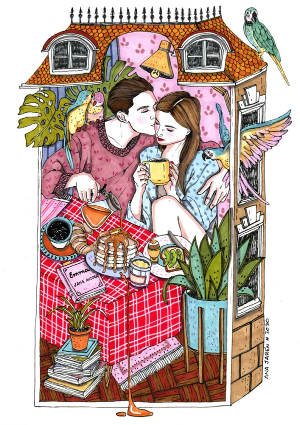 Print Pareja y Brunch de Ana Jarén