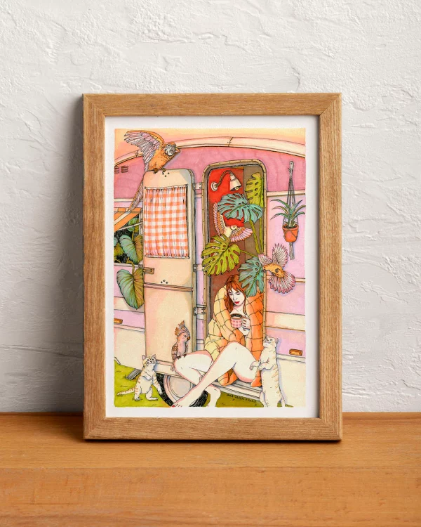 Print Chica de la Caravana de Ana Jarén - Imagen 2