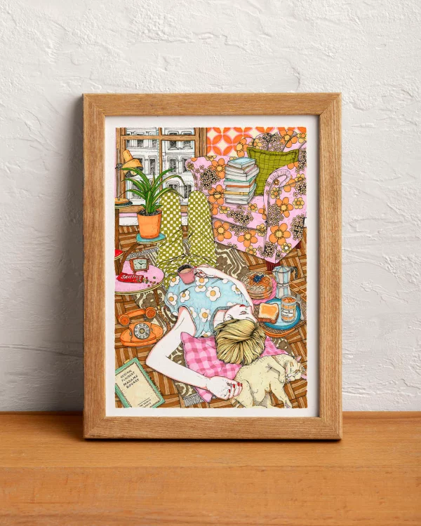 Print Siesta y Gato de Ana Jarén - Imagen 2